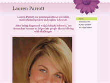 Tablet Screenshot of laurenparrott.com